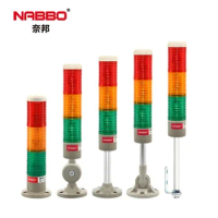 NPT5TD 50mm Steady Led Stack Light Signal Caution Lamp Red Yellow Green 24V 220V without Buzzer with Different Bases CE