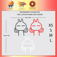 [D2] TUZKI sticker reflective funny stiker Kereta Waterproof Car Motor phone case Decal