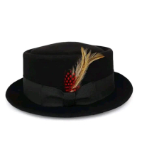 TOPI LAKEN PORKPIE ORIGINAL BAHAN WOOL IMPORT