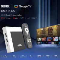 Mecool KM7 PLUS Google TV Box 4K Android 11 S905Y4 2GB 16GB TVbox Chromecast Netflix 4K Streaming Vioice Remote Video Player