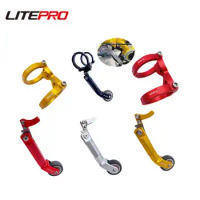 Litepro For Dahon Fnhon 412 Bike Metro Push Wheel Folding Bicycle Auxiliary EasyWheel Aluminum Alloy Bottom Bracket Adapter