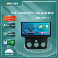 4G 8core Android Car radio for Dodge Ram 1500 2500 3500 2013-2018 Manual AC Multimedia Video Player 2din 7862 GPS Stereo Carplay