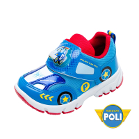 【POLI 波力】童鞋 電燈運動鞋/抗菌 輕量 透氣 正版台灣製POKX10316藍)