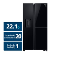 ซัมซุง ตู้เย็น SBS รุ่น RH64A53F12C/ST ขนาด 22 คิว สี Black Glass