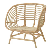 BUSKBO 扶手椅, 籐製, 72x63x75 公分