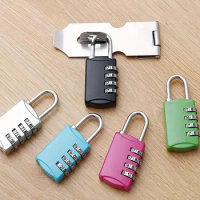 New 3-digit Password Padlock Suitcase Backpack Locker Cabinet Mini Small Padlock Portable Zinc Alloy Anti-theft Lock Diy Tool