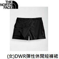[ THE NORTH FACE ]  女 DWR彈性休閒短褲裙 黑  / NF0A4UCHJK3