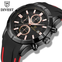 DIVEST Fashion Men's Watches Original Brand Sport Business Casual Men Watch Waterproof Luminous Date Chrono Relogios Masculinos