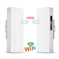 Waterproof Outdoor WiFi CPE 5G 900Mbps Wireless Bridge Point to Point Long Range 10KM AP CPE Router Repeater Extender 24V POE