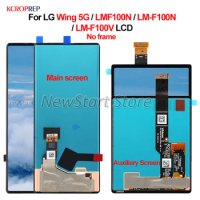 For LG Wing 5G LCD Display Touch Screen Digitizer Assembly For LG LMF100N LM-F100N LM-F100V lcd Replacement Accessory 100%Tested