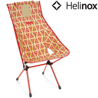 Helinox 輕量戶外高腳椅/日落椅/高背椅/DAC露營椅 Sunset Chair 11164 三角圖騰-紅 Triangle Red