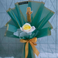 Buket Kosongan Hari Guru dengan Topper dan Bunga Bisa Request Warna untuk Hadiah atau Kado Koleksi G
