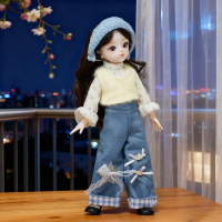 31.2cm winter doll, 1/6 BJD doll, doll toy, cute vinyl Lolita outfit.