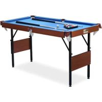 5.5-Foot Folding Billiard/Pool Table-Multiplayer games, indoor pool table