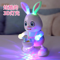 เด็กใหม่ไฟฟ้าเต้นรำกลองของเล่นกระต่ายสามารถร้องเพลงทารกเรียนรู้ที่จะคลานและฝึกหุ่นยนต์ขายส่ง
