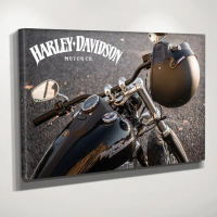 LUKISAN DINDIN. CANVAS. kanvas print HARLEY - harley davidson