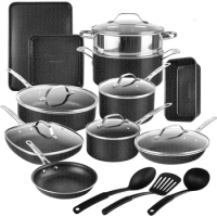 Cast Iron Cookware Pan Sets Free Shipping Pot Set High Quality Cooking Pots Sets 20 Pc Pots and Pans Set Non Stick Cookware Set