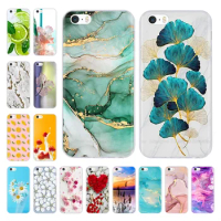 For iPhone SE Case Clear Silicone Soft Protective Cover For iPhone 5s Phone Cases Coque For iPhone 5 iPhone5 5s Bumper Fundas