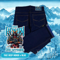 TERLARIS! DENIM Weft Series Neo Ronin 15 Oz Raw Denim Deep Indigo x Blue Weft Sanforized New Articke