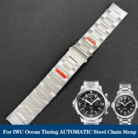 For IWC Ocean Chronograph High Quality Steel Watchband Chronometer Series AUTOMATIC 2000 Refined Steel Watch Chain Strap 22mm