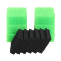 Compatible Filter Sponge Fit for Juwel Compact / Bioflow 3.0 / M (6x Green Nitrate, 6x Black Carbon)
