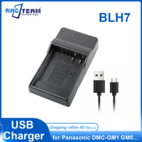 DMW-BLH7 USB Charger for Panasonic Lumix DMC-GM1 DMC-GM5 DMC-GF7 DMC GM1 GM5 GF7 Cameras BLH7E Battery Charger