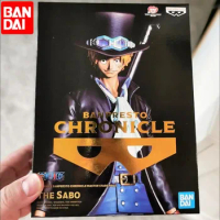 Anime Banpresto Chronicle The Sabo Figure Model Bandai Genuine Japan Pvc Model One Piece Doll Toy Collection Children's Gift