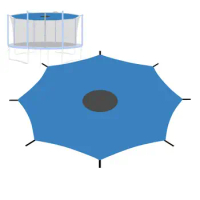 Trampoline Shade Cover Outdoor Trampoline Sunshade Waterproof Oxford Trampoline Tent Cover Foldable Sun Protection Trampolines