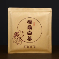 Fuding Silver needle White Tea Bag Shoumei Aluminum Foil Bag Sealed Ziplock Bag Tea Packing NO Packing Bag