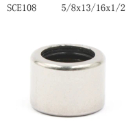 4PCS BA108ZOH - SCE108 5/8x13/16x1/2" Open End Needle Roller Bearing 15.88*20.64*12.7 MM