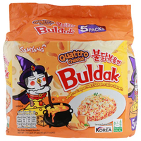 ราเมงกึ่งสำเร็จรูปแบบแห้ง รสชีส Samyang Buldak 145 กรัม x 5 ซอง