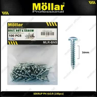 MOLLAR 93-017 Skrup PH 4 x 5/8 Baut Sekrup Tapping Screw - 100 pcs