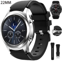22mm Silicone Strap For Samsung Gear S3 Frontier S3 Classic Soft Band For Huawei Watch GT 46mm GT2e GT2 46mm GT3 46mm Correa