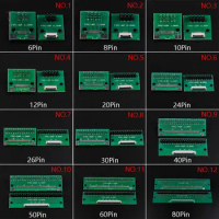 2-10PCS FPC/FFC flexible cable adapter board 6P/8P/10P/12P/20P/24P/26P/30P/40P/60P/80P double-sided 0.5mm to straight 2.54mm