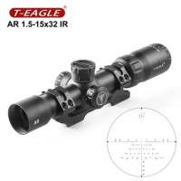 Compact Optical Sight AR 1.5-15X32 IR Tactical Riflescope For Hunting Reticle llluminate Optics Airgun Airsoft
