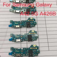 1PCS New Charging Port For Samsung Galaxy A42 5G A426B USB Charge Board PCB Dock Connector Flex Cable Replacement Spare Parts