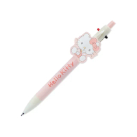 【SANRIO 三麗鷗】蓬鬆毛絨系列 2C原子筆&amp;自動鉛筆 0.5mm Hello Kitty