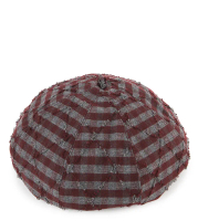 Urban State - Ripped Checkered Beret - Red