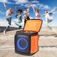 Portable Speaker Bag Case Large Capacity Speaker Storage Bag with Adjustable Strap Accessories for JBL PartyBox Encore Essential