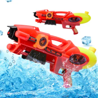 Summer Children's Outdoor Drifting Water Gun Pressure Water Gun Red Large High Pressure Pumping Beach Children's Water Games Toy