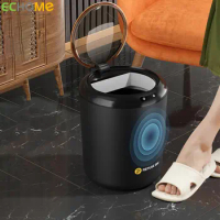 ECHOME Smart Sensor Trash Can Kitchen Household Automatic Flip Lid Trash Bin Bathroom Waterproof Electric with Cover Garbage Can