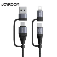 【JOYROOM】60W 四合一 USB/Type-C/Lightning 快充充電線(120cm/SA37-2T2)