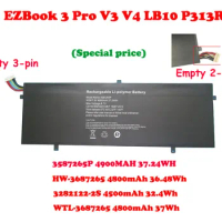 HW3487265 Battery For Jumper EZBook 3 Pro V3 V4 LB10 P313R 3282122-2S 4600mAh 34.96WH WTL-3687265 HW-3687265 3587265P 3585269P