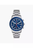 Fossil Fossil Sport Tourer Chronograph Stainless Steel Watch Jam Tangan Pria 42MM FS6047
