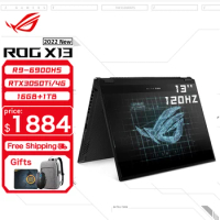 ASUS ROG Flow X13 Gaming Laptop AMD Ryzen 9 6900HS 16GB 1TB SSD RTX3050Ti-4G 120Hz Screen 13Inch Notebook E-sports Computer
