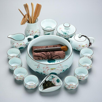 功夫茶具 成仙景德鎮陶瓷功夫茶具整套家用茶道套裝青花瓷茶具辦公茶壺茶杯