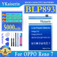 YKaiserin 5000mAh Replacement Battery BLP893 For OPPO Reno7 RENO 7 Moile Phone