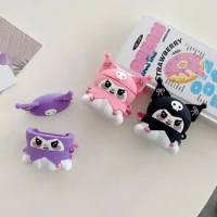 For Airpods 1 2 3 Pro Pro 2 Case Cute Cartoon Kuromi Silicone Earphone Case Accessories Cover