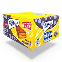 GERY SALUUT WAFER CHOCO HAZELNUT 6 Gram Wafer Renyah Pake Krim Hazelnut Salut Lagi Lapisan Cokelat K