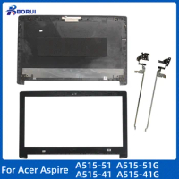 New For Acer Aspire 5 A515-51 A515-51G A515-41 A515-41G Laptop LCD Back Cover/Front Bezel/Hinges Rear Lid TOP Case Black And Red